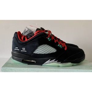 New Nike Air Jordan 5 Low Retro x Clot SP Anthracite Jade Size11 Glow In Dark